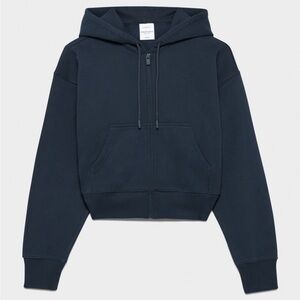 Aritzia Cozy Fleece Boyfriend Boxy Zip Hoodie size small